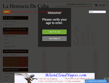 Tablet Screenshot of laherenciadecuba.com
